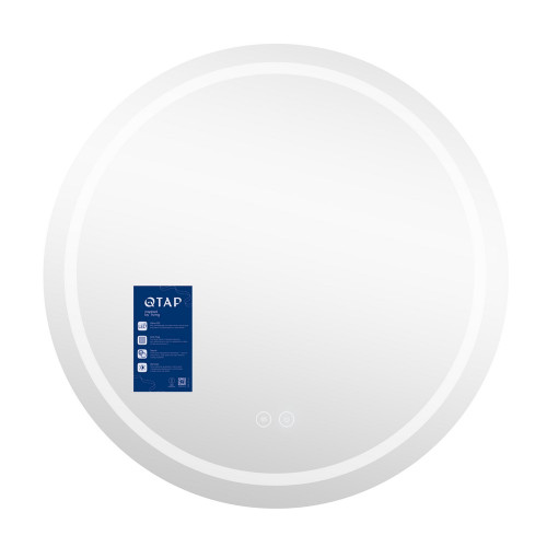 Зеркало Qtap Mideya R800 с LED-подсветкой Touch, с антизапотеванием QT2078NCR8080W