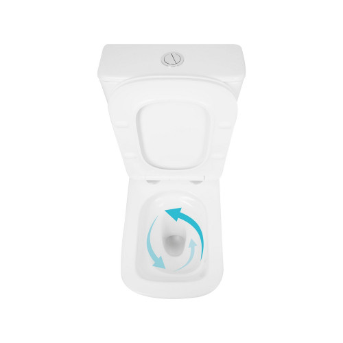 Унітаз підлоговий Qtap Tern Ultra Quiet безобідковий з сидінням Soft-Close QT17222175AUQ1W White