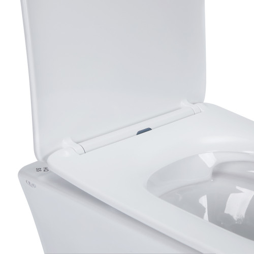 Готове рішення Qtap для ванної кімнати: підвісний унітаз Presto Rimless + комплект інсталяції Nest 4 в 1 (лінійна клавіша Satin)