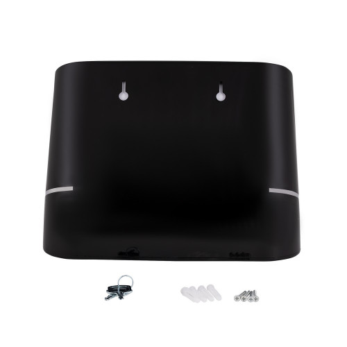 Держатель для бумажных полотенец Qtap Pohodli 300 мм QTDR600BP Black (Pobut)