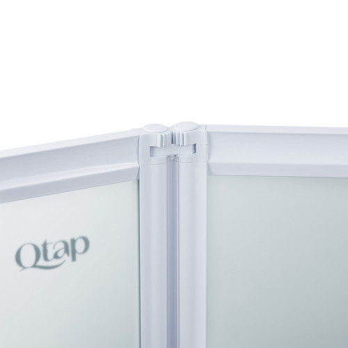 Штора на ванну Qtap Gemini WHI40114RP4 скло Pear 4 мм, 100x140 см