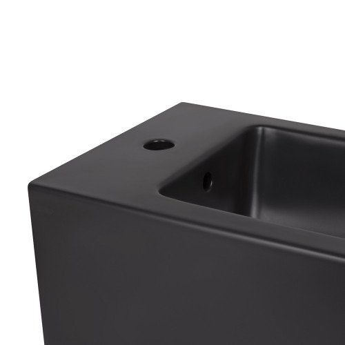 Биде подвесное Qtap Tern New 500x360x320 мм Matt Black QT17551303GMB