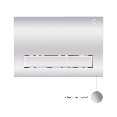 Набір Qtap інсталяція 3 в 1 Nest QT0133M425 з панеллю змиву лінійною QT0111M08381CRM + унітаз з сидінням Robin QT1333046ENRW