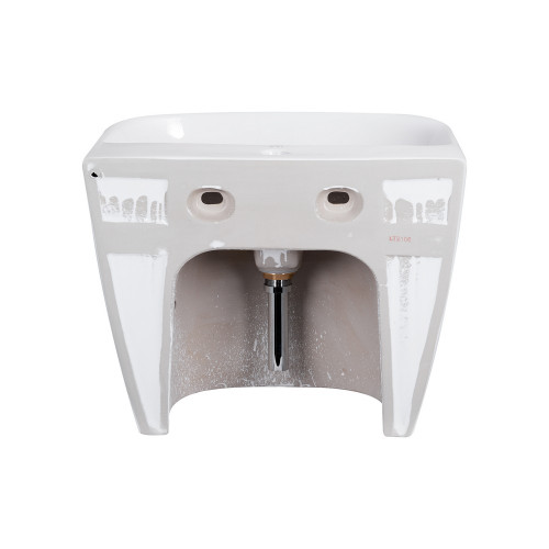 Раковина підвісна моноблок Qtap Leo 540х450х430 White з донним клапаном QT111101GW