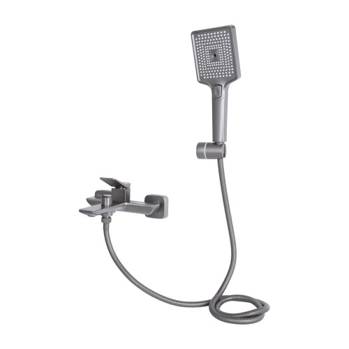 Смеситель для ванны Qtap Presto (c душевым гарнитуром) QTPRE259GRP45584 Graphite
