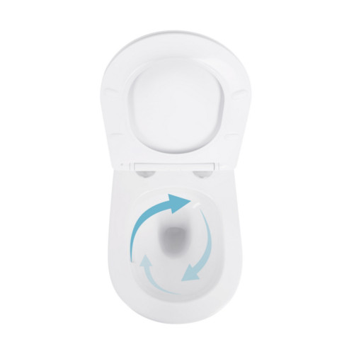 Унитаз подвесной Qtap Swan безободковый с сиденьем Soft-close QT16335180W