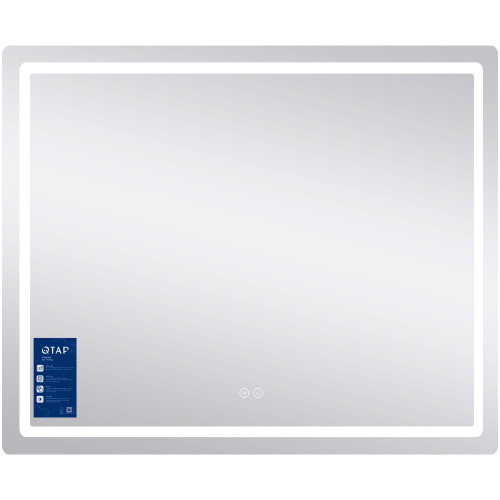 Зеркало Qtap Mideya (MI2) 900х700 с LED-подсветкой Touch, с антизапотеванием, с диммером, рег. яркости QT2078NCF9070