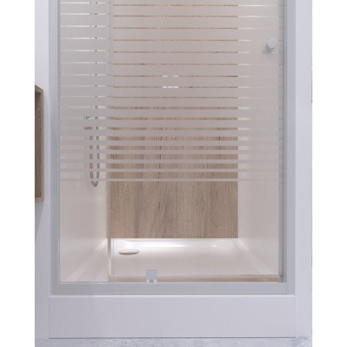 Набор Qtap дверь в нишу Pisces WHI208-9.CP5 + поддон Unisquare 309915