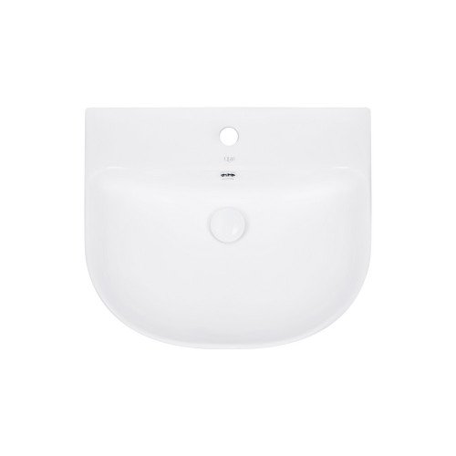 Раковина підвісна моноблок Qtap Leo 540х450х430 White з донним клапаном QT111101GW