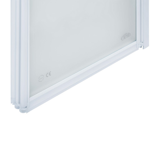 Штора на ванну Qtap Gemini WHI40114RP4 скло Pear 4 мм, 100x140 см