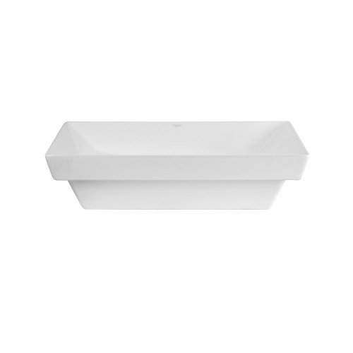 Раковина Qtap Crow 558х372х145 White з донним клапаном QT0511L739W