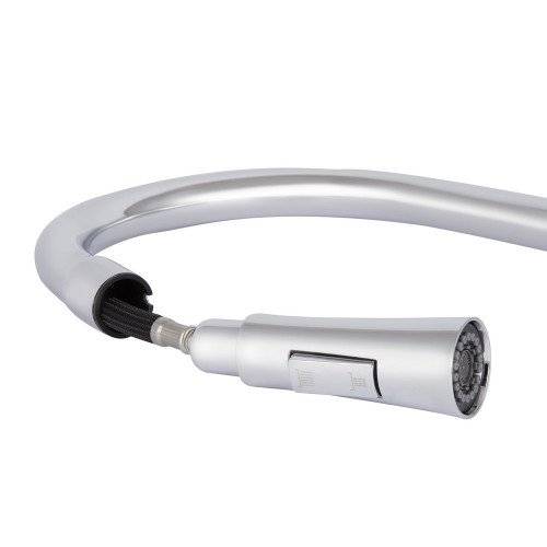 Смеситель для кухни Qtap Vlasta New с выдвижным изливом QTVLA344CRM45646 Chrome
