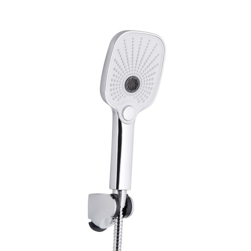 Смеситель для ванны Qtap Gemini (c душевым гарнитуром) QTGEM259CRW45683 Chrome/White