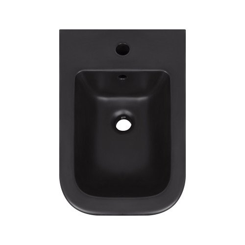 Биде подвесное Qtap Tern New 500x360x320 мм Matt Black QT17551303GMB
