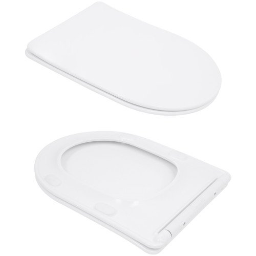 Унитаз напольный Qtap Leo Ultra Quiet 620×355×790 мм с сиденьем Soft-close, White QTLEO27W49261