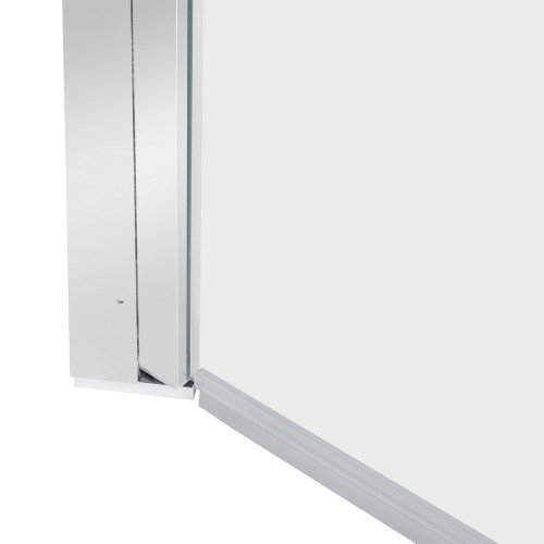Душова кабіна Qtap Gemini CRM1011SC6 100x100 см, скло Clear 6 мм, покриття CalcLess без піддона