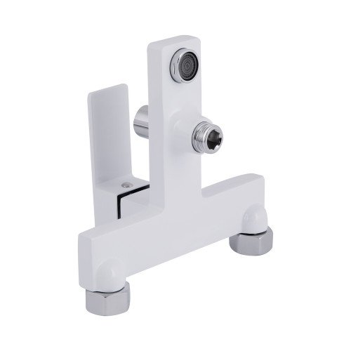 Смеситель для ванны Qtap Gemini (c душевым гарнитуром) QTGEM259CRW45683 Chrome/White