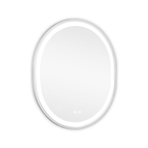 Зеркало Qtap Gemini 800х700 с LED-подсветкой Touch, с антизапотеванием, с диммером, рег. темп. цвета (3000-6500K) Reverse QT2578R8071W