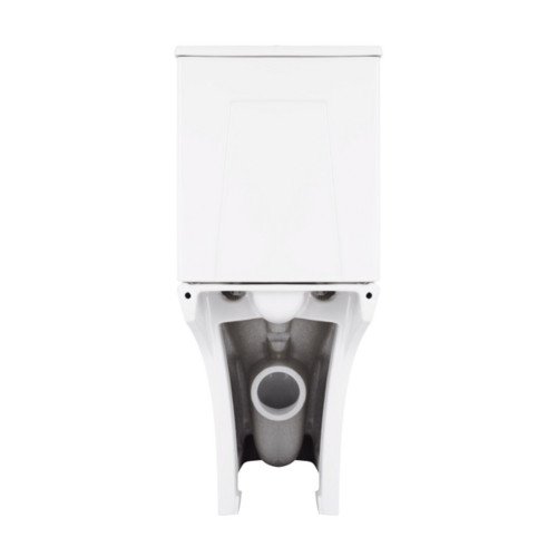 Унитаз-компакт Qtap Presto Quadro безободковый с сиденьем Soft-close QT24221215AW