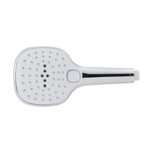 Лійка для ручного душу Qtap Rucni 120х120 мм прямокутна QTHLA120N3KCW Chrome/White