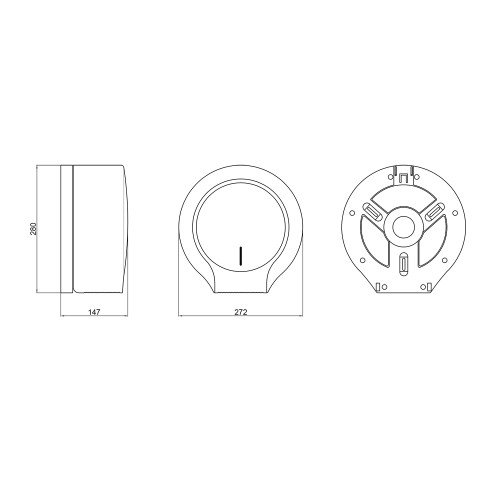 Держатель для туалетной бумаги Qtap Drzak papiru DP100SP
