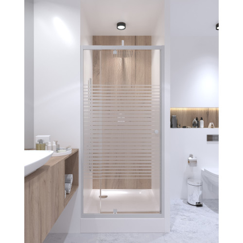 Набор Qtap дверь в нишу Pisces WHI208-9.CP5 + поддон Unisquare 309915