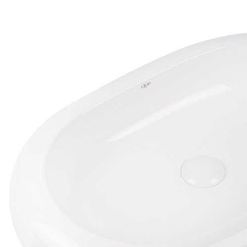 Раковина-чаша Qtap Robin 635x420x105 White з донним клапаном QT13113075W