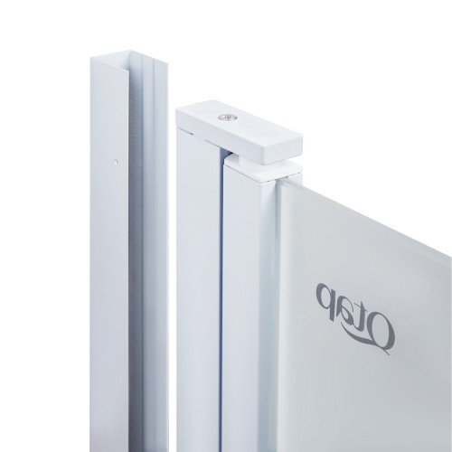 Штора на ванну Qtap Gemini WHI401114RP6 скло Pear 6 мм, 110x140 см