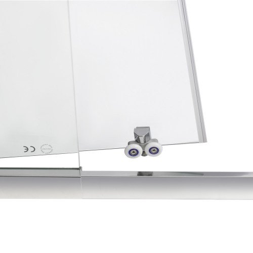Душові двері в нішу Qtap Taurus CRM201-11.C6 110-120x200 см, скло Clear 6 мм, покриття CalcLess