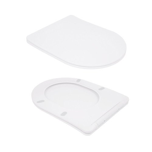 Унитаз-компакт Qtap Scorpio безободковый Ultra Quiet с сиденьем Soft-close QT14222125AUQW