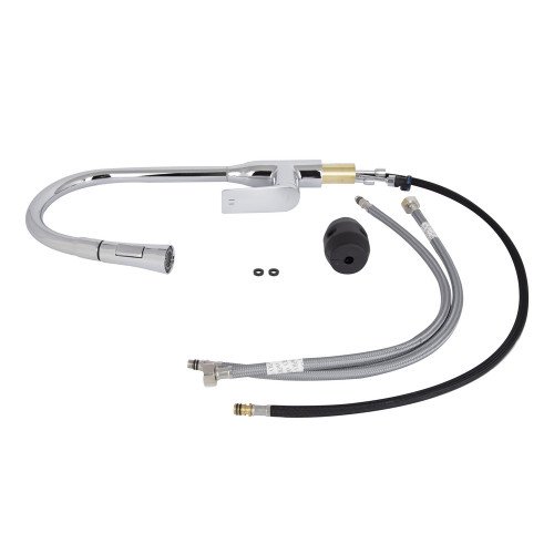 Смеситель для кухни Qtap Vlasta New с выдвижным изливом QTVLA344CRM45646 Chrome