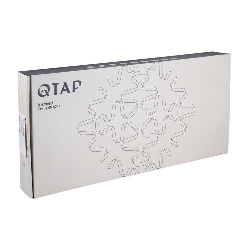 Смеситель для кухни Qtap Vlasta New с выдвижным изливом QTVLA344GMB45647 Gunmetal Black PVD
