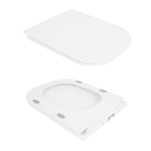 Унитаз-компакт Qtap Presto Quadro безободковый с сиденьем Soft-close QT24221215AW
