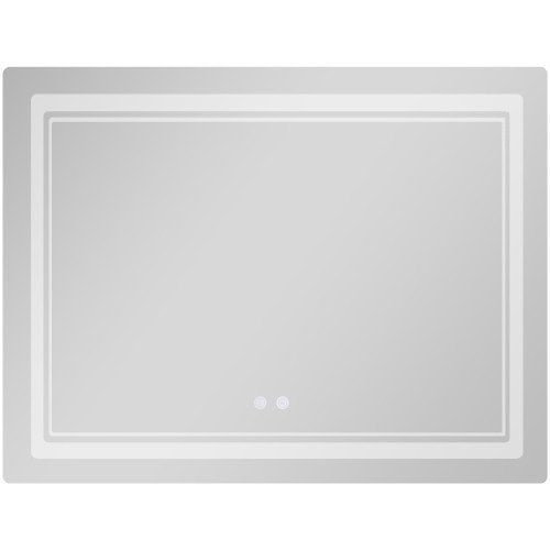 Дзеркало Qtap Cardinal (CA2) 1000х800 з LED-підсвічуванням Touch, з антизапотіванням, з димером, рег. темп. кольору (3000-6500K) QT0478C1008048455