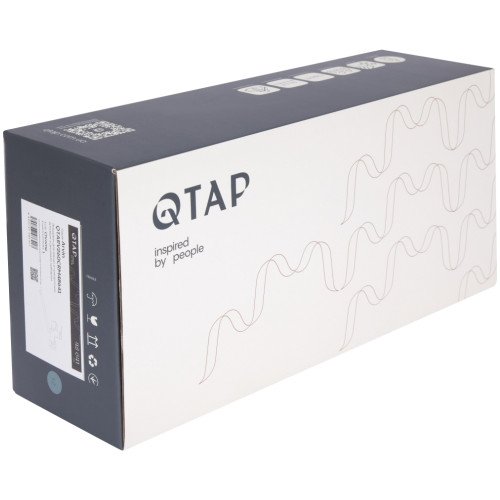 Смеситель для ванны Qtap Arvin с длинным поворотным изливом и душевым гарнитуром QTARV260CRM48641 Chrome