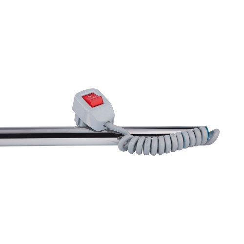 Сушарка рушників електрична Qtap Snake shelf (CRM) 500х500 RE з тримачем рушників