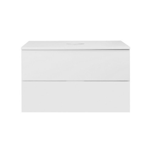 Тумба підвісна Qtap Tern 800х476х469 White зі стільницею QT1779TPL801W
