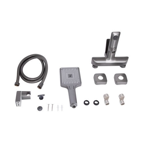 Смеситель для ванны Qtap Presto (c душевым гарнитуром) QTPRE259GRP45584 Graphite