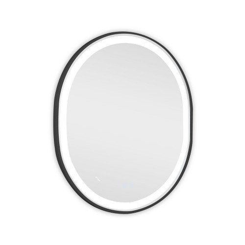 Зеркало Qtap Gemini 800х700 с LED-подсветкой Touch, с антизапотеванием, с диммером, рег. темп. цвета (3000-6500K) Reverse QT2578R8072B
