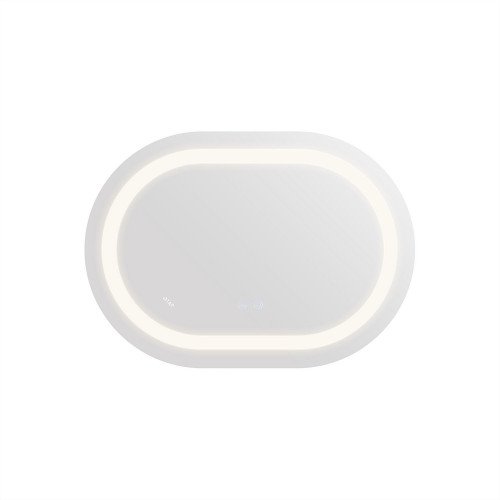 Зеркало Qtap Gemini 650х900 с LED-подсветкой Touch, с антизапотеванием, с диммером, рег. темп. цвета (3000-6500K) Reverse QT2578R6590