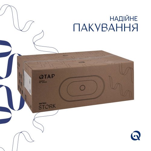 Раковина Qtap Stork 565x385x210 White QT15110522W