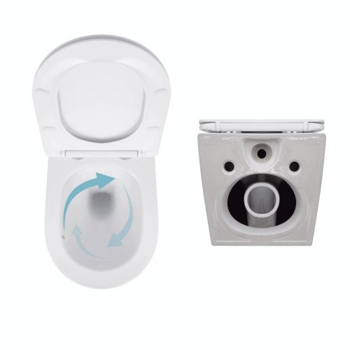 Акционный набор: Унитаз подвесной Jay Ultra Quiet QT07335177W 485х360х320 + Tern Ultra Quiet QT17332303ASW 490x365x325