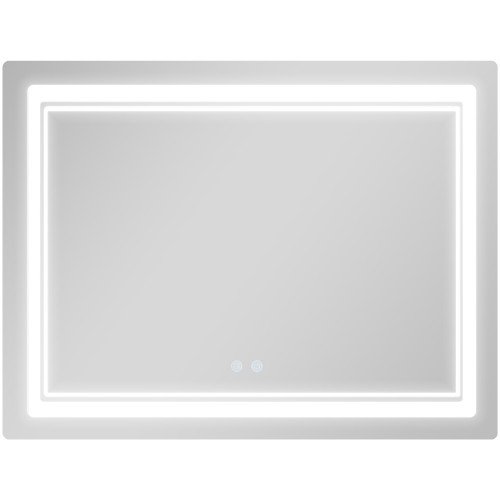 Дзеркало Qtap Cardinal (CA2) 1000х800 з LED-підсвічуванням Touch, з антизапотіванням, з димером, рег. темп. кольору (3000-6500K) QT0478C1008048455