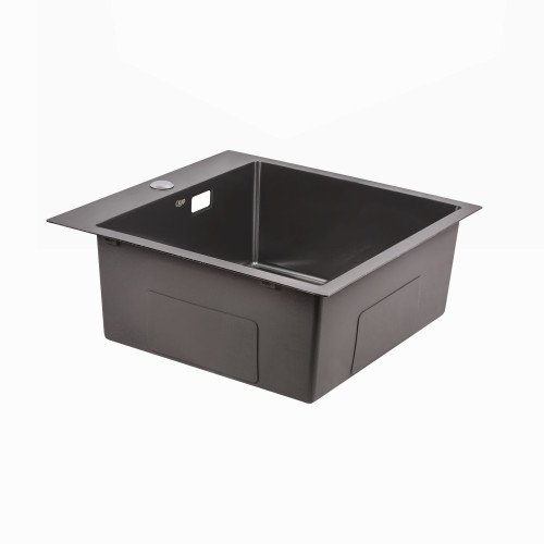 Кухонная мойка Qtap DK5050BL Black 2.7/1.0 мм (QTDK5050BLPVD2710)