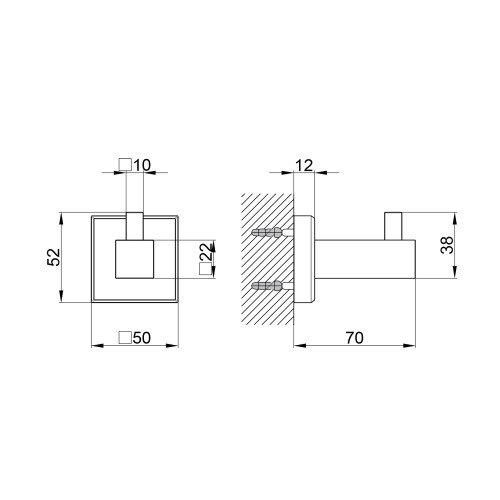 Крючок Qtap Hacek 1101103C