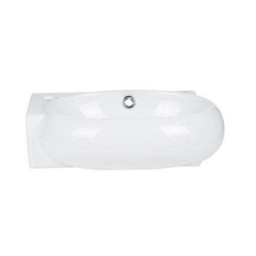 Раковина Qtap Leo 420x280x150 White з донним клапаном QT11115011LW