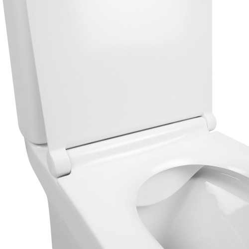Унітаз-компакт Qtap Aquarius безобідковий з сідінням Soft-close QT2122C665PW