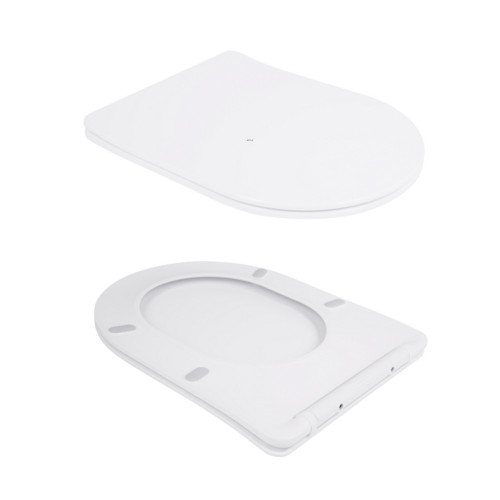 Унитаз подвесной Qtap Scorpio безободковый Ultra Quiet с сиденьем Soft-close QT14332380AW