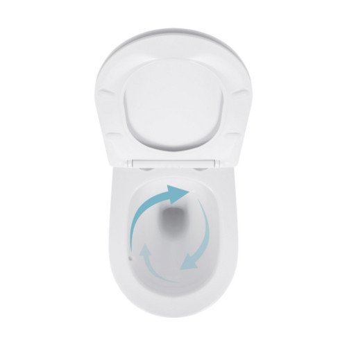 Унитаз подвесной Qtap Jay безободковый Ultra Quiet с сиденьем Soft-close QT07335177W