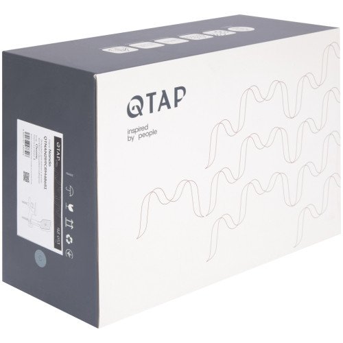 Смеситель для ванны Qtap Nando с душевым гарнитуром QTNAN259CRM48651 Chrome